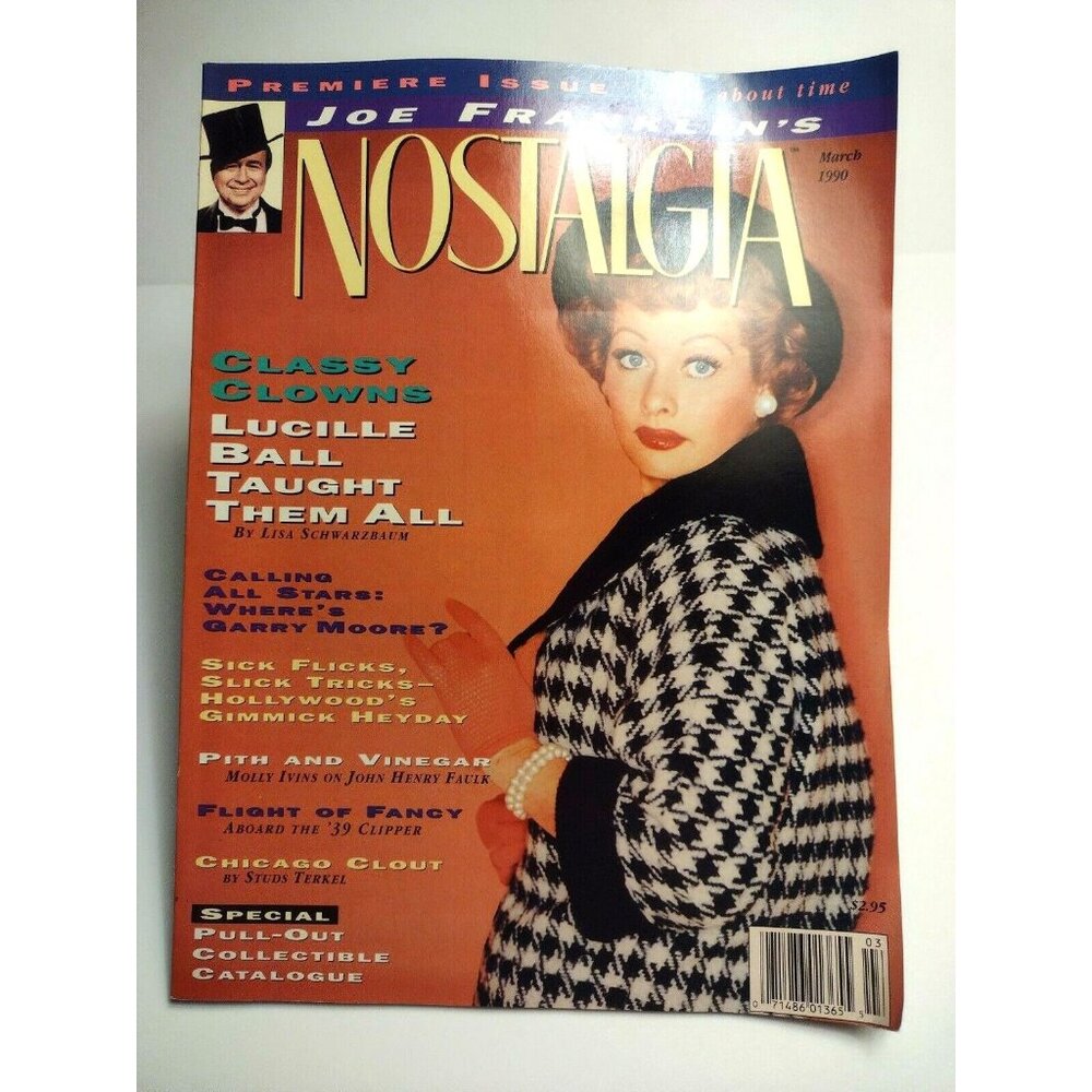 Nostalgia Magazine Classy Clowns Lucille Ball Taught Them All March 1990